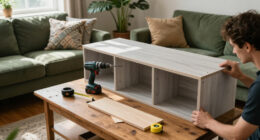 They Made A Blank-Box Living Room Look Custom Without Hiring A Carpenter
