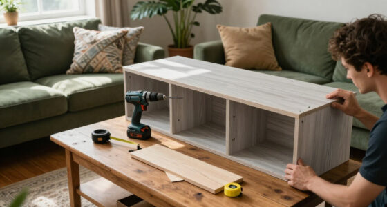 They Made A Blank-Box Living Room Look Custom Without Hiring A Carpenter