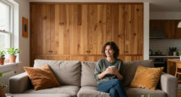 A Wall Of Cabinets Did More Than Add Storage To This Living Room