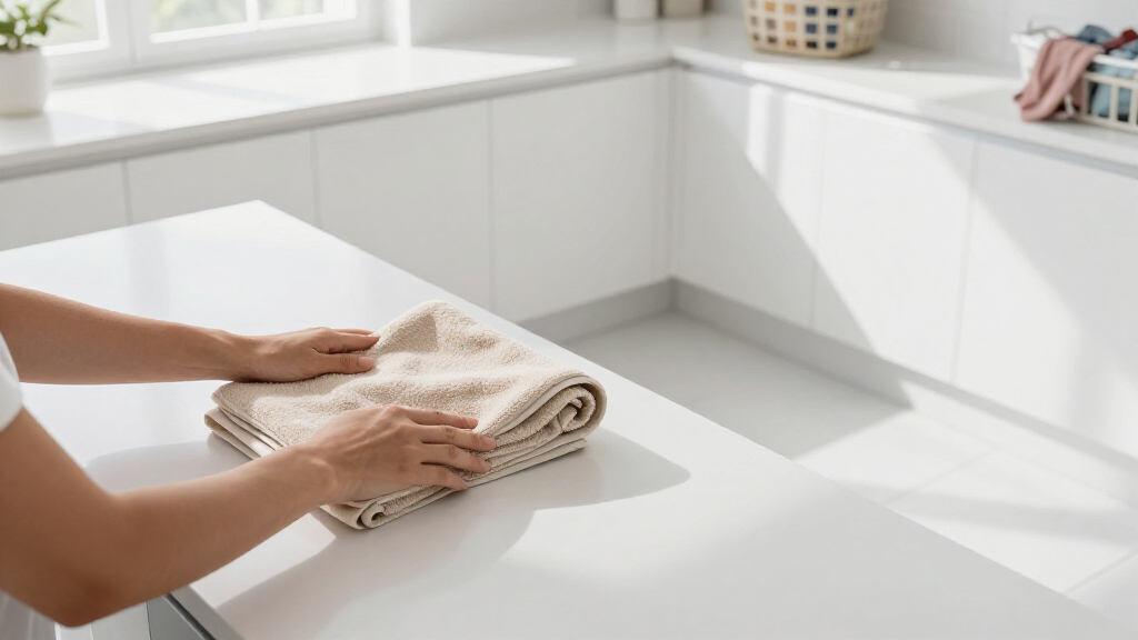 Everything Was Beige Until An All-White Redo Made A Laundry Room Feel Luxe