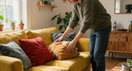 They Took A Risk On Mustard And Red — It Completely Changed This Living Room