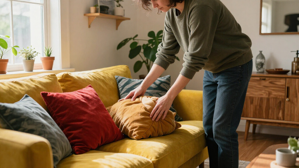 They Took A Risk On Mustard And Red — It Completely Changed This Living Room