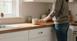 This Kitchen Was Straight Out Of The '70S Until A Cozy All-White Redo