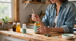 Cover Old Prescription Bottles With Paint To Create Vintage-Inspired Decor Gems