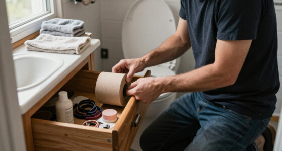 Ditch Bulky Bathroom Organizers: Reuse A Toilet Paper Roll For Smarter Storage