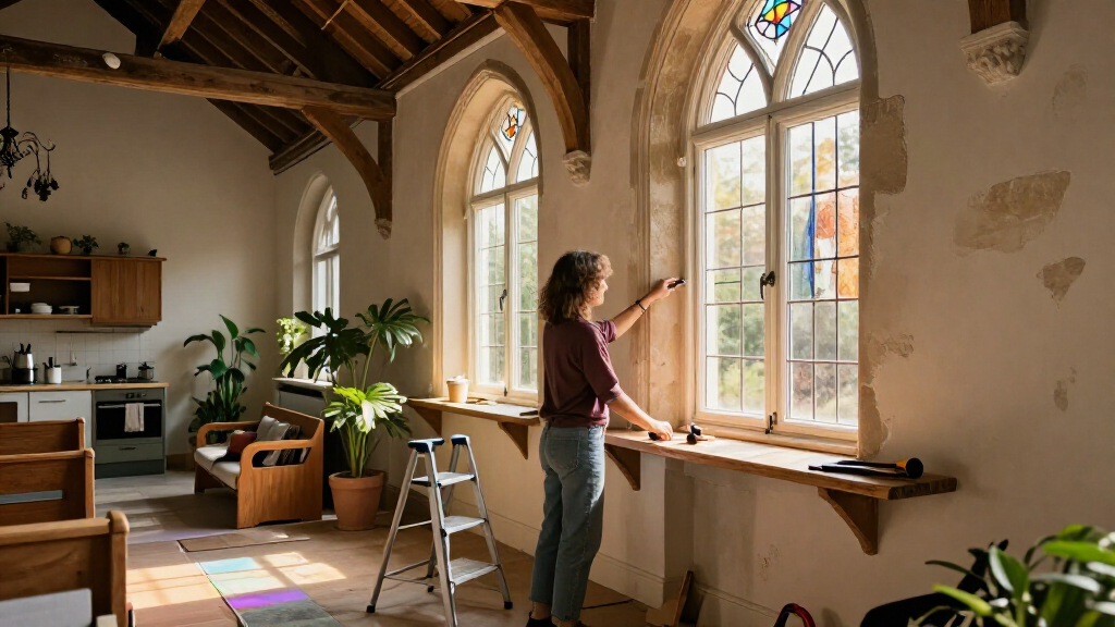 DIYer Transforms An Abandoned Church Into Her Dream Home