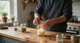Don't Toss Old Jam Jars: DIYer Upcycles Them Into A Beautiful Votive