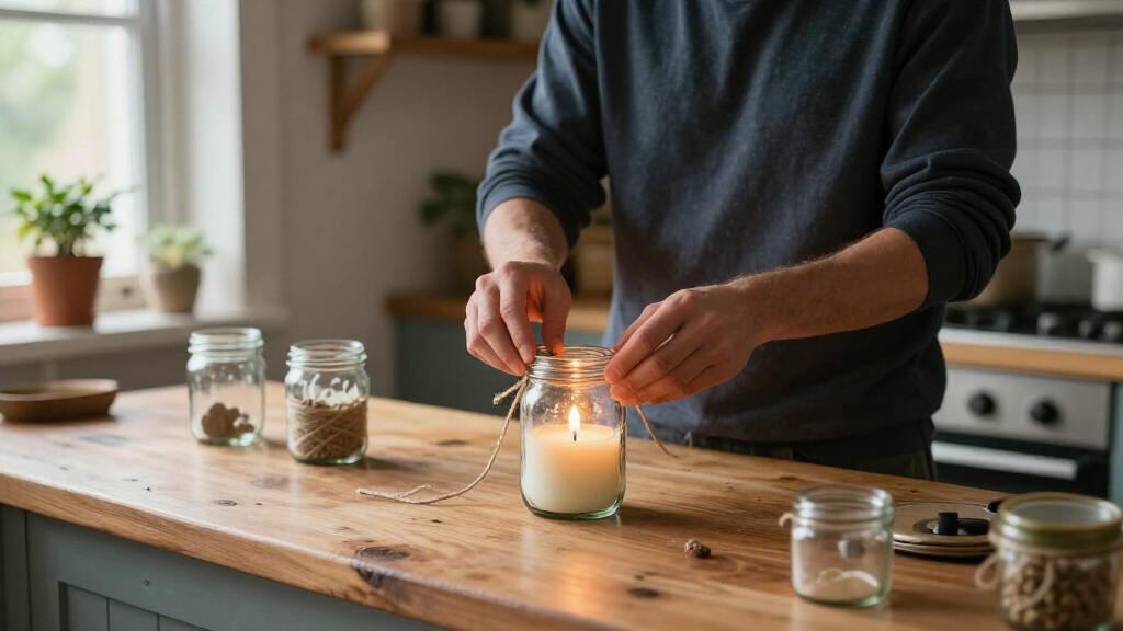 Don't Toss Old Jam Jars: DIYer Upcycles Them Into A Beautiful Votive