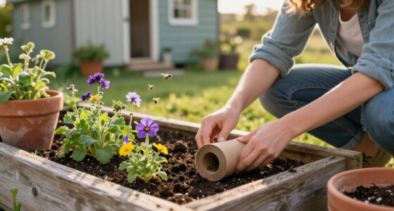 Don't Toss Old Toilet Paper Rolls: Use Them To Create A Bee-Friendly Garden