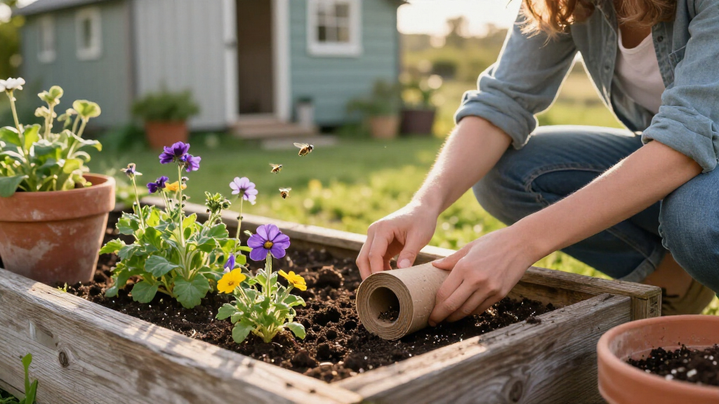 Don't Toss Old Toilet Paper Rolls: Use Them To Create A Bee-Friendly Garden
