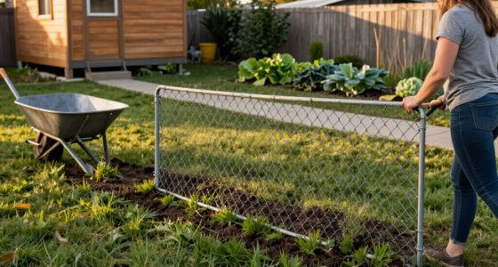 How To Reuse An Old Chain-Link Fence To Level A Bumpy Lawn On A Budget