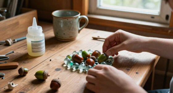 Reuse Acorn Tops And Old Marbles For A Satisfying Home Decor DIY Your Guests Will Adore