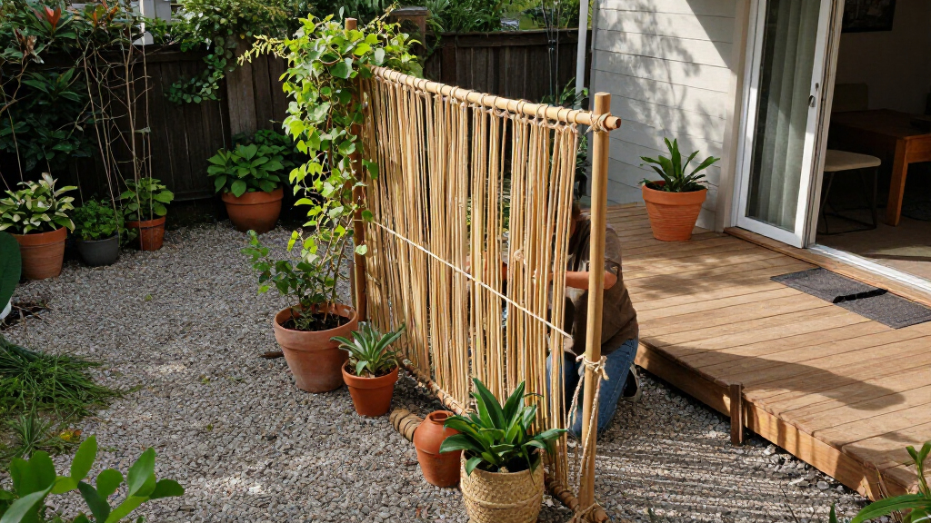 Skip Traditional Fences: Add Privacy To Your Yard With This Boho-Inspired Idea