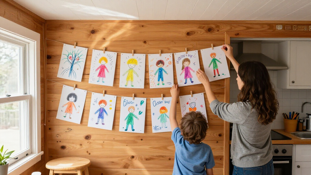 There's A Cuter Way To Display Kids' Artwork Than The Fridge