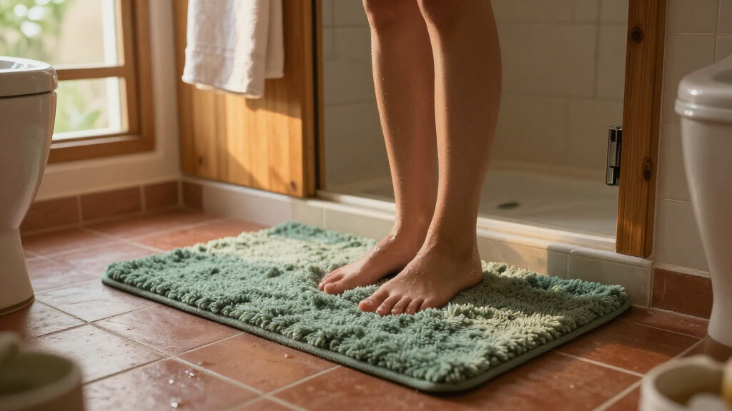 This Flat And Plush Bath Mat Might Be The Best One I’ve Tried (It’s The Best Of Both Worlds)