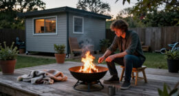 This Smokeless Fire Pit Brought Cozy Camp Vibes To My Outdoor Space (I Use It Every Night!)