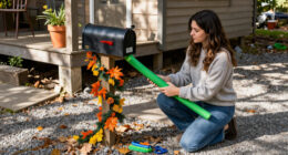 Use Dollar Tree Pool Noodles To Turn Your Mailbox Into A Seasonal Showstopper